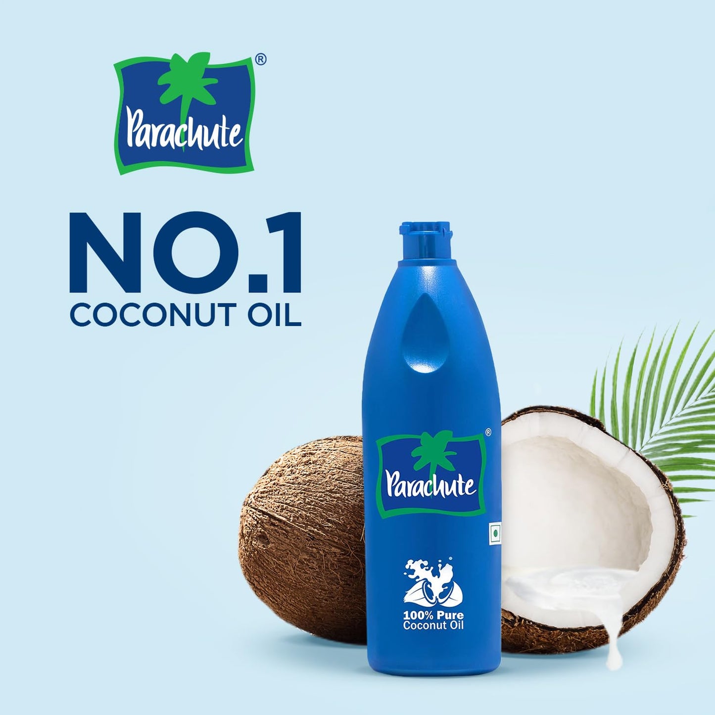 Parachute Coconut Oil| 100% Pure & Natural| Unrefined Coconut Oil| No Chemicals & Preservatives| Fresh Long Lasting Aroma| Untouched By Hands| 15 Fl Oz | Pack of 2