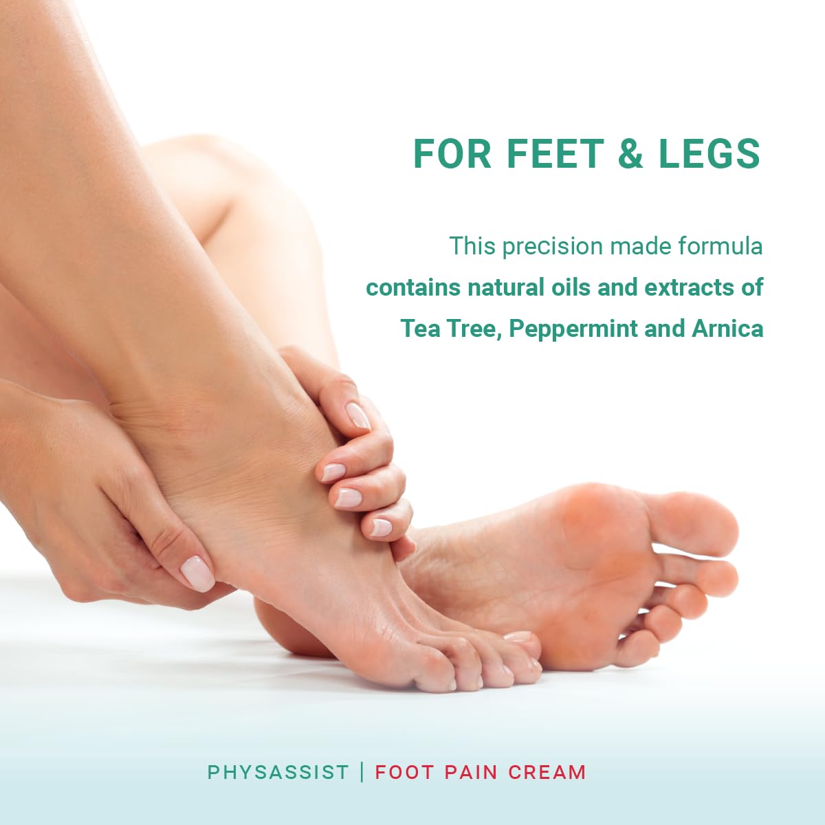 PhysAssist Soothing Foot Cream to Feet and Legs (Three - 4 oz jars) Soothing to feet and Legs.