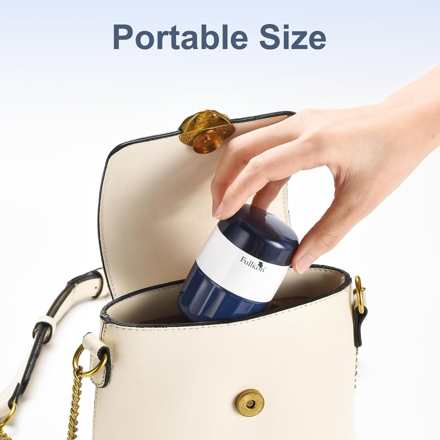 Fullicon 3 in 1 Pill Crusher Fine Powder with Stainless Steel Grinding Head, Pill Grinder for Elderly & Pet, Pill Cutter Splitter with Storage, Triturador de Pastillas with Free Brush (Indigo)