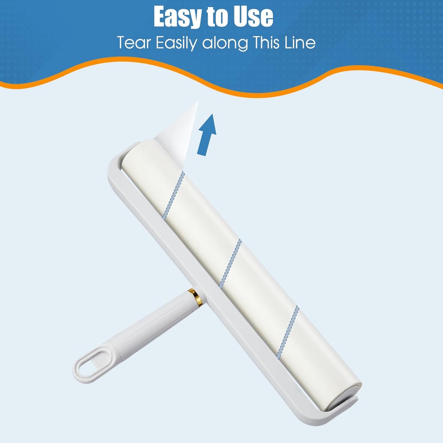 14.17" Lint Roller Refills, Extreme Sticky Large Surface Lint Roller for Cleaning Pet Hair, Wall, Dust, Carpets, Floor, Clothing, Car, 4 Rollers Total 360 Sheets