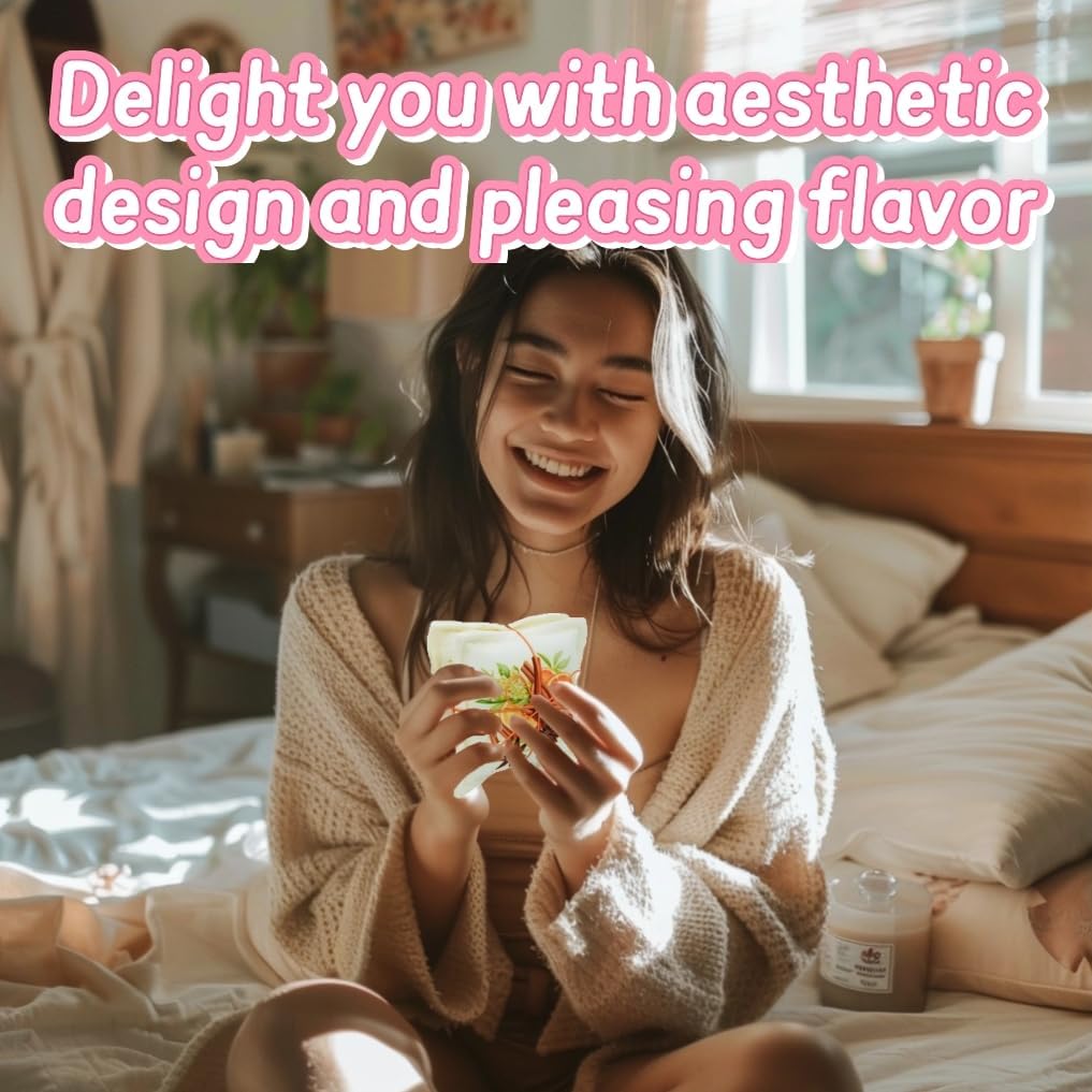 AUCUDA Easter Cinnamon Scented Sachet Bags for Drawers and Closets Decorations, Potpourri Packets for Women Clothes Storage, Spring Wedding Fragrance Pillow, Bedroom Indoor Fresheners.