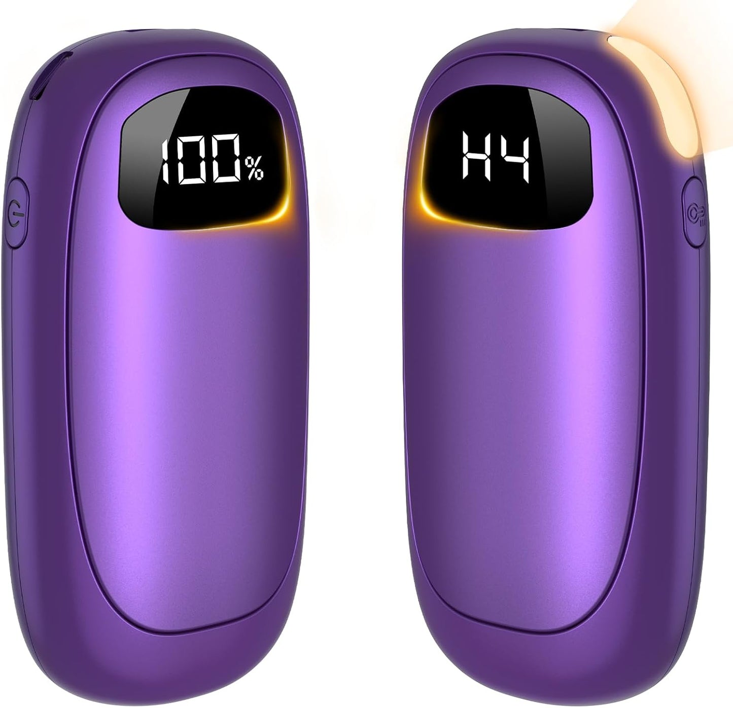 Hand Warmers Rechargeable - Electric Hand Warmers, Max 20 Hrs Warmth 4 Levels Heat Up to 131℉, Dual-Side Heating Portable Reusable Pocket Heater 2 Pack for Raynauds, Hunting, Camping, Golf