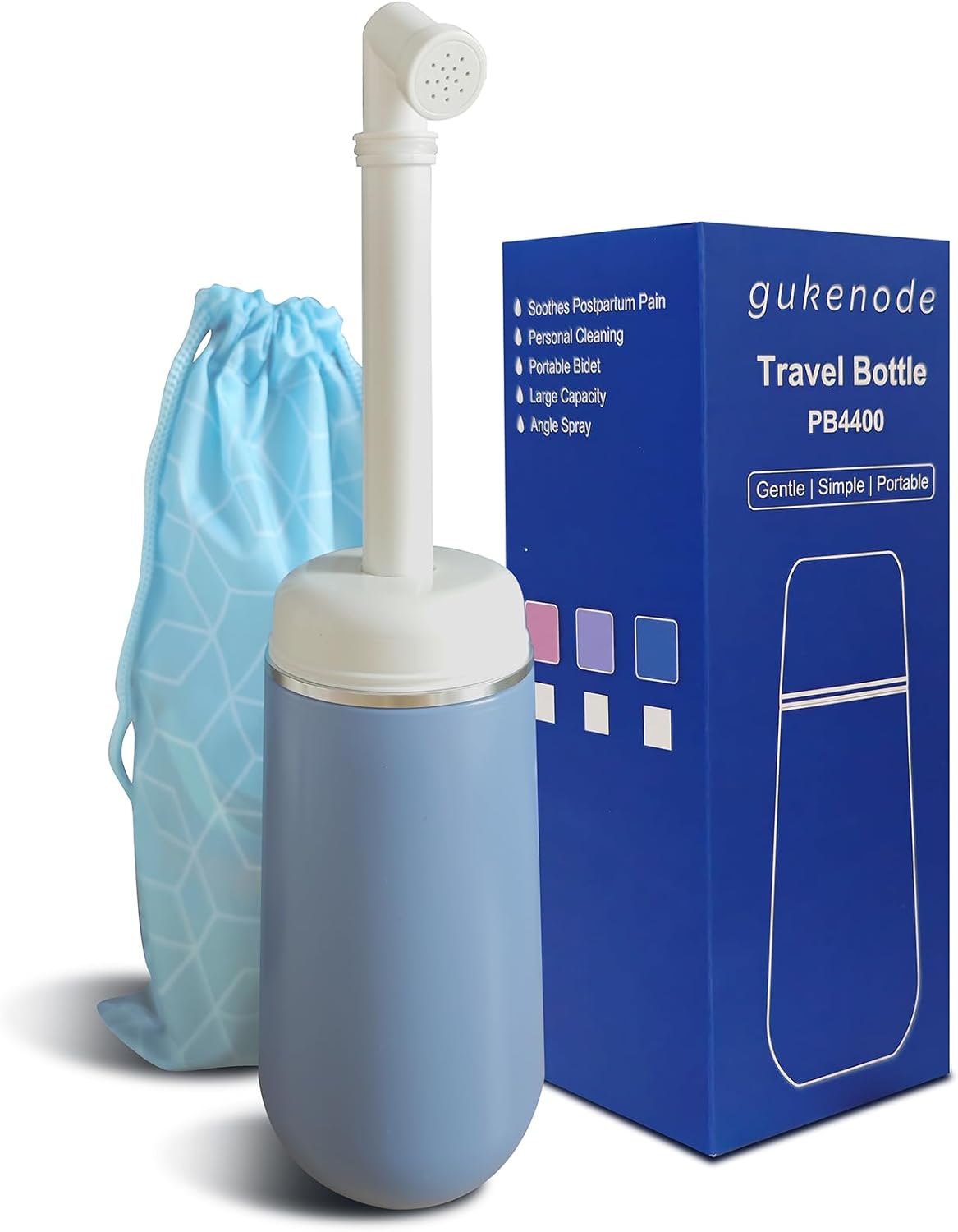 Portable Bidet Large Capacity 400ml, Travel Bidet for Women and Men, Personal Handheld Bidet Toilet, No Batteries Needed