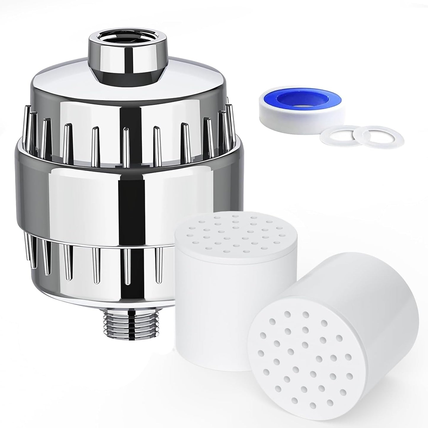 Shower Filter, 20 Stage Replacement Filter Cartridge Hard Water Shower Head Filters, Removes Sediment, Heavy Metals, Iron Other Sediments, Optimizes Water Quality