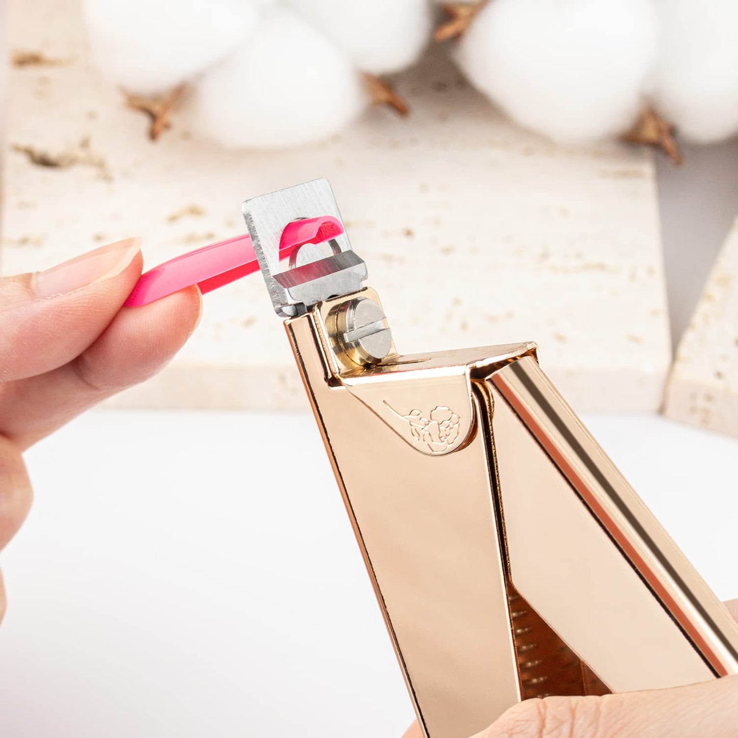 Nail Clippers for Acrylic Nails, Gold Premium Stainless Steel Fake False Acrylic Nail Cutter, Sharp Blade Nail Manicure Nail Tips Clipper for Salon Home DIY Nail Art Beauty Design by GA&EN