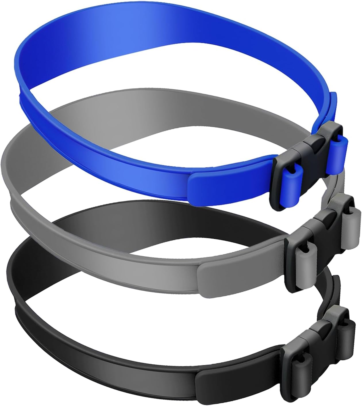 3pcs Neckline Shaving Template，Hair Trimming Guide,Diy Self Haircutting System，Adjustable Curved Silicone Haircut Band，Easy Use Tool Soft Portable，for Diy Home Haircut，Hair Cutting Guide Tool