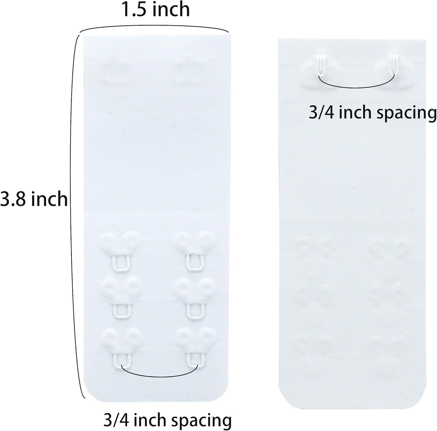 SAMGU Women's Soft Bra Extender 2 Hook / 3 Hooks / 4 Hooks Seamless Comfortable Bra Strap Extender Extension