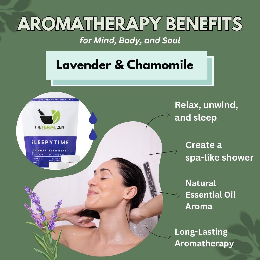 Lavender Shower Steamers Aromatherapy with Essential Oils, Made in The USA Shower Bombs, Shower Bomb Aromatherapy, Relaxing Gifts for Women, Spa Day Gifts, Birthday Gifts for Women and Men