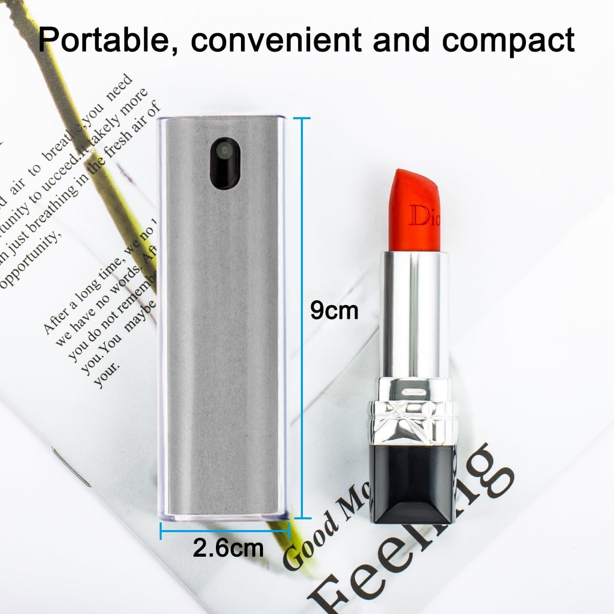 Screen Cleaner Touchscreen Mist Spray, walrfid Cleaning Kit for Electronic Smart Phone TV, Laptop, Tablet, PC, Computer LCD Flat Screens, Eyeglasses, iPhone, iPad, MacBook Pro - Light Grey