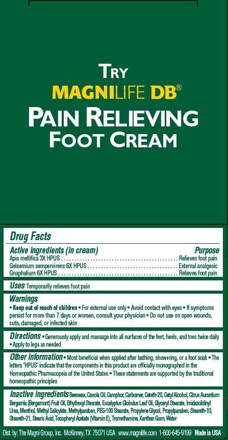 MagniLife DB Foot Cream, Calming Relief for Burning, Tingling, Shooting & Stabbing Foot Sensations - Soothes Dry, Cracked, Itchy, Sensitive Skin (4 oz Jar)
