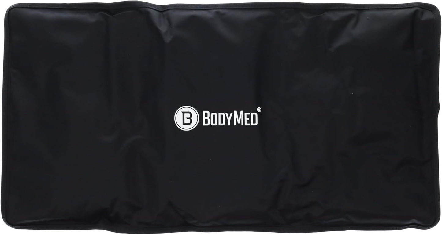 BodyMed Reusable Gel Ice Pack Cold Compress for Back, Shoulder, Neck, & Knee - Professional Grade Cold Therapy for Injuries, Aches, Swelling, Bruises, Sprains - 21 in. x 11 in. (Oversize)