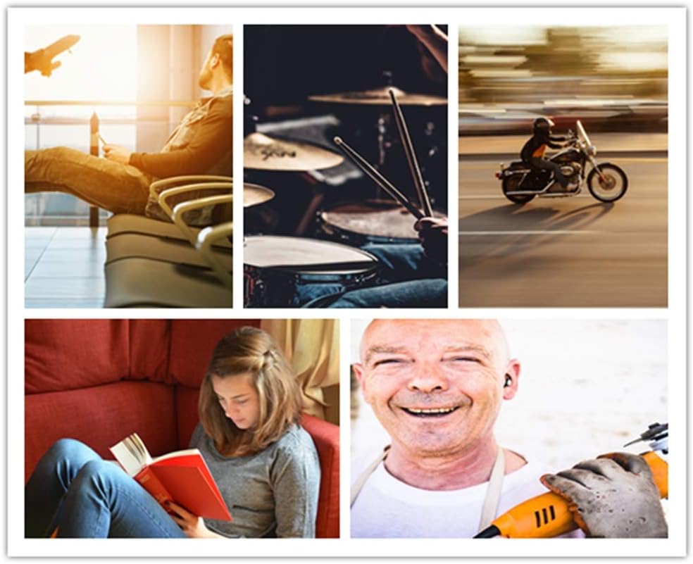 Ear Plugs for Sleeping, Noise Reduction Reusable Earplugs for Sleep, Hearing Protection Soft Comfy Silicone Ear Plugs for Concerts, Focus, Travel, Work, 33dB Noise Cancelling (darkblue1)