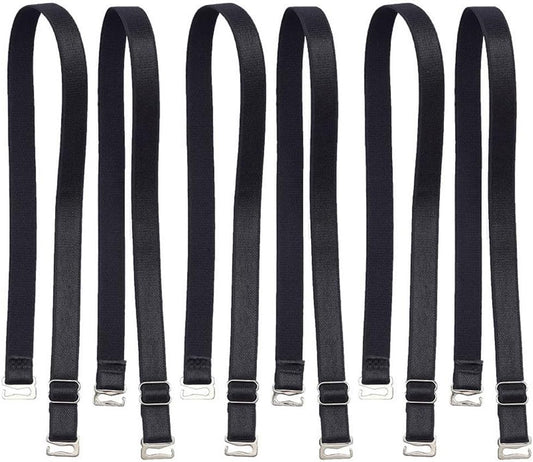 3 Pairs Adjustable Non-Slip Bra Straps Replacement for Women