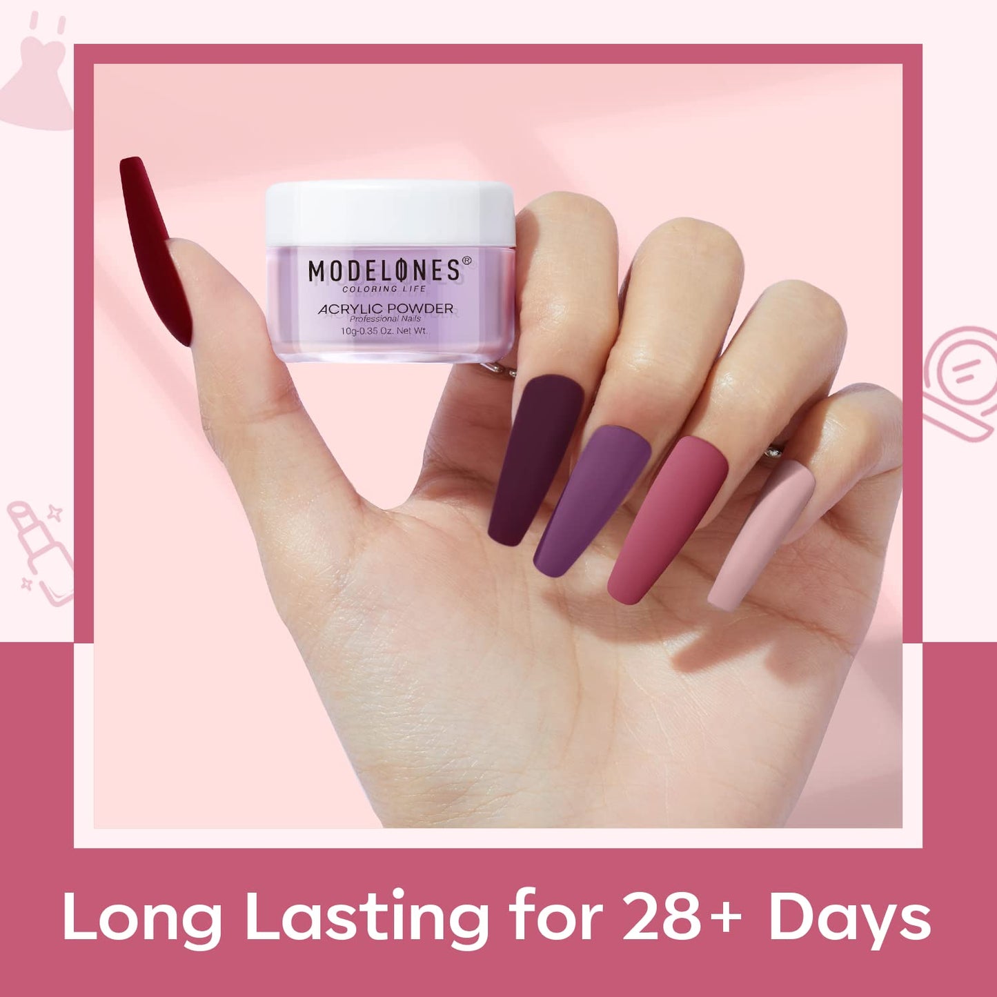 Modelones 12 Pcs Acrylic Powder Set Maple Leaf Collection Acrylic Nail Powder Gold Red Orange Brown Professional Nail Extension, Carving, French Kit Christmas Gifts for Women