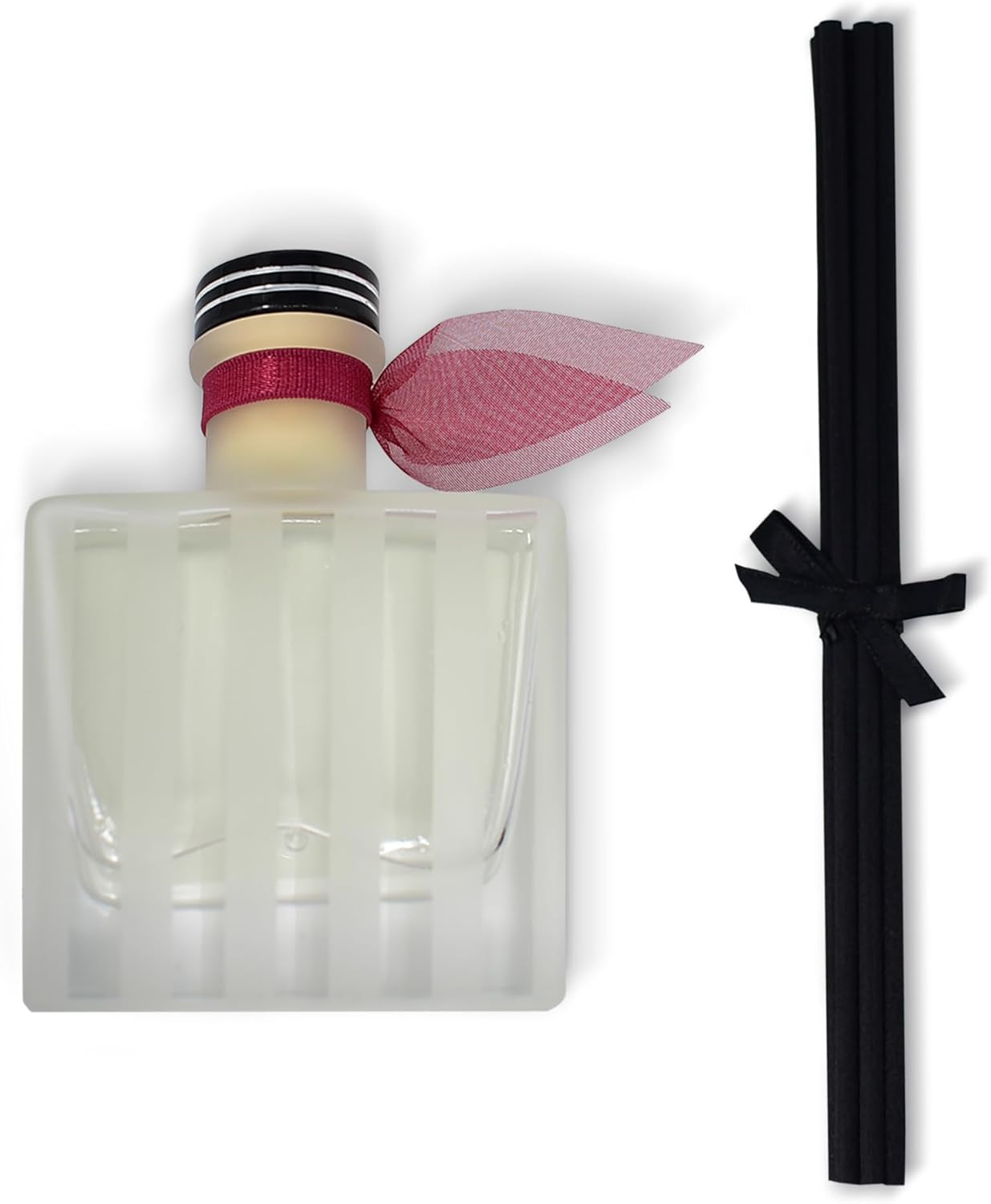 LOVSPA Reed Diffuser Set, Red Currant Scented Oil Diffuser with Sticks, Home Fragrance Accessories for Bathroom Shelf Decor, Aroma Diffusers for Home or Office Desk, USA Made