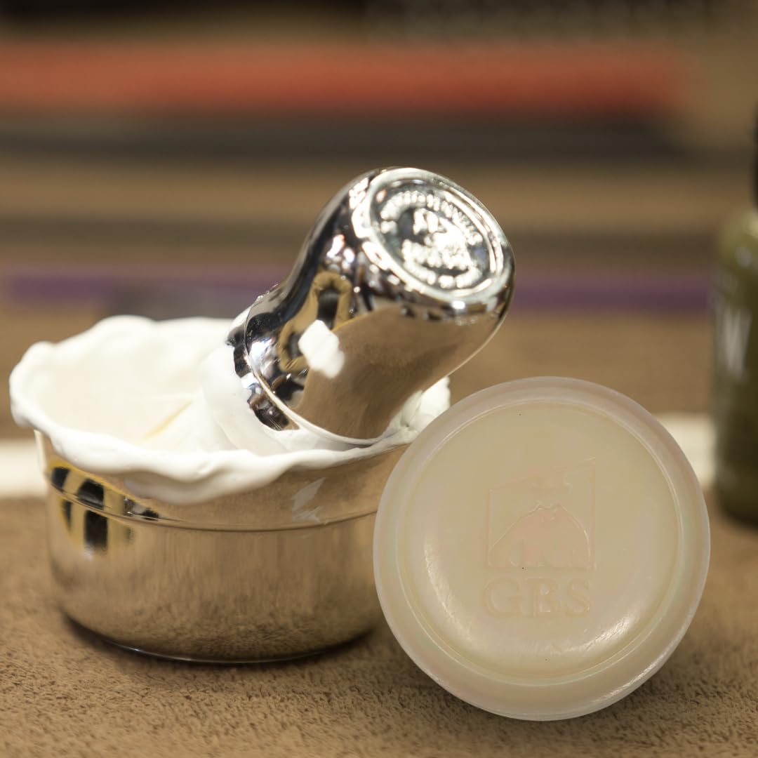 G.B.S 97% All Natural Men's Cedar and Pine Shave Soap Creates a Rich Lather