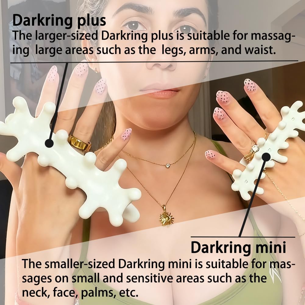 DARKRING Pressure Point Massage Tool - gua sha Facial and Trigger Point Tissue Massage Tool for Fascia Relief Blaster Set