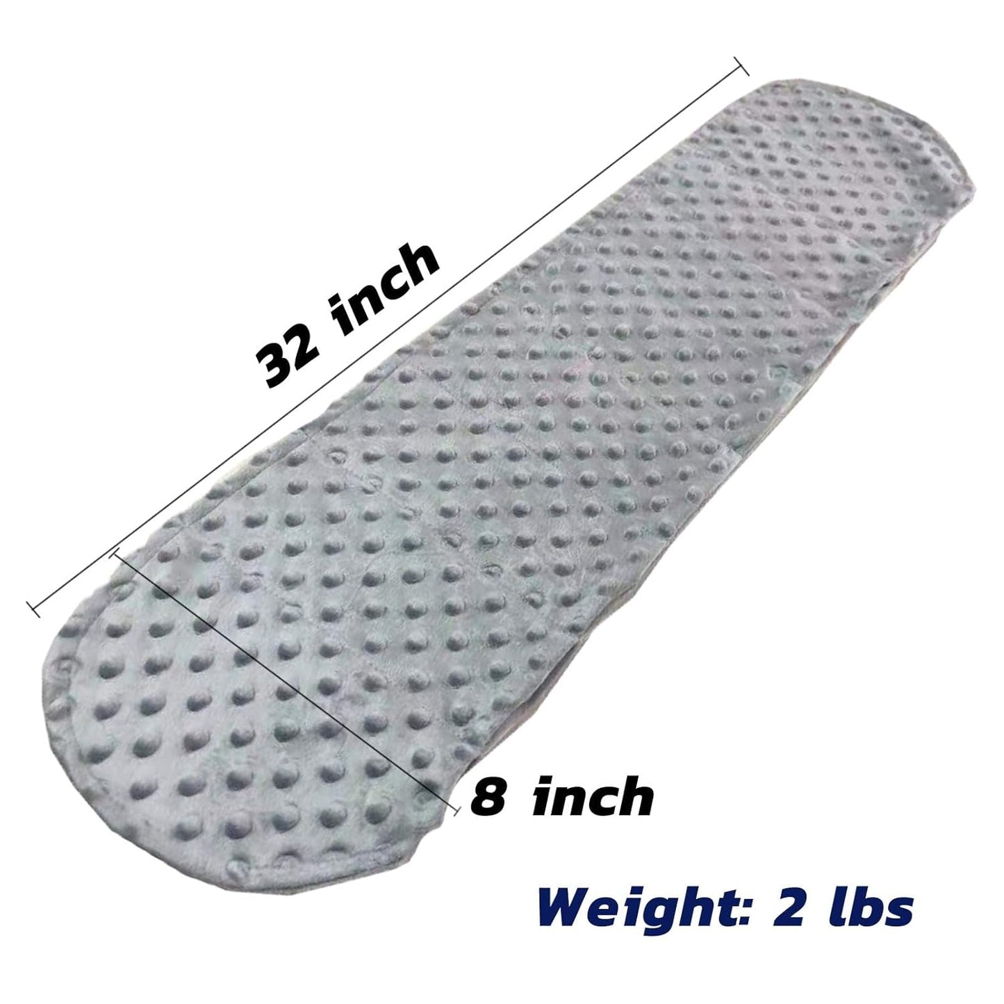 MAXTID Weighted Shoulder Wrap 2 lbs Weighted Relief Wrap for Shoulder, Neck with Glass Beads - Grey Weighted Body Neck Pillows for Adults Kids