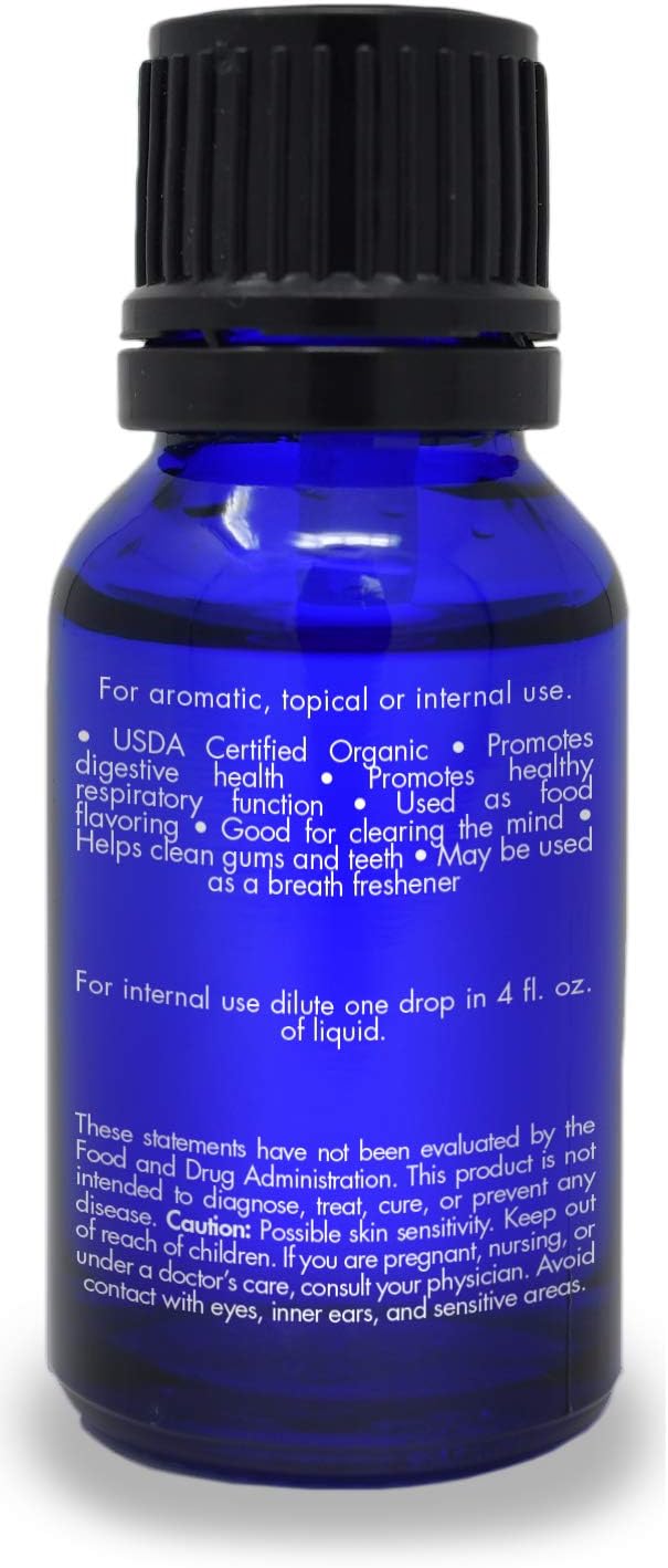 Organic, Cardamom Essential Oil, Food Grade – 100% Pure, Cardamom Oil, by Zongle Therapeutics, 15 ML