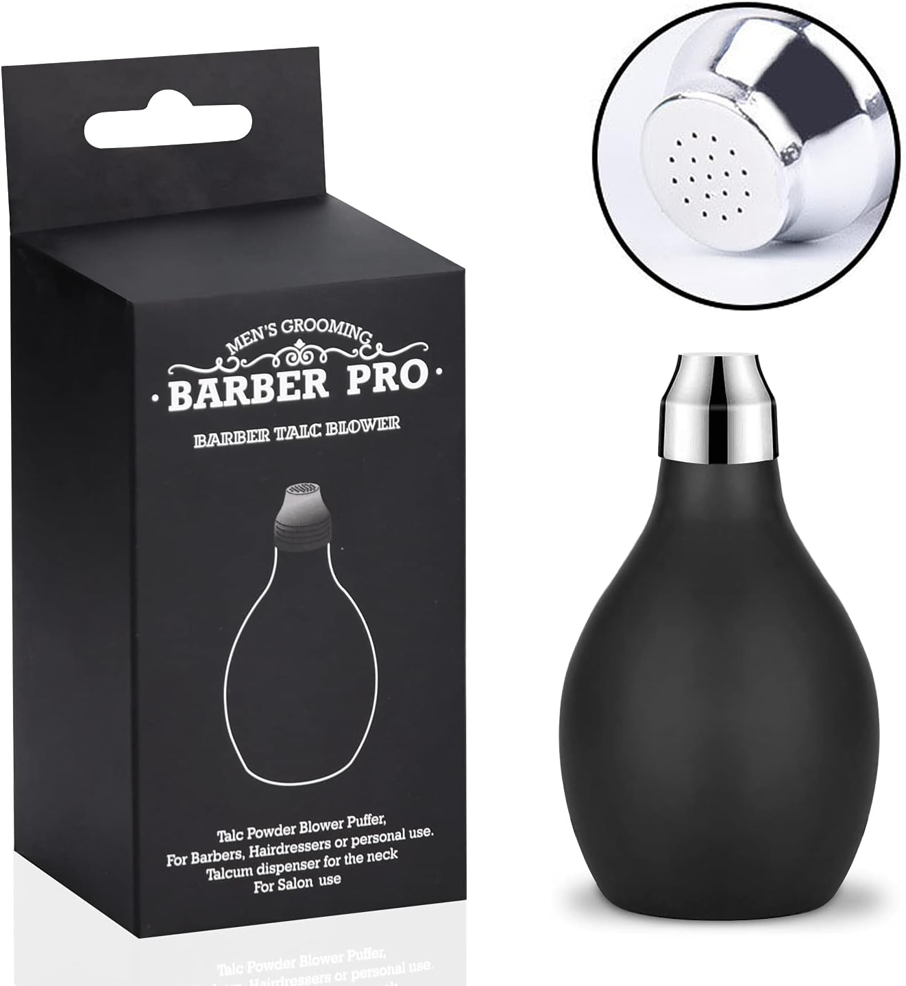 Noverlife 2PCS Barber Powder Spray Bottle, Hair Salon Empty Powder Spray Bottle, Refillable for Salon Hair Styling Supplies Tools Accessories