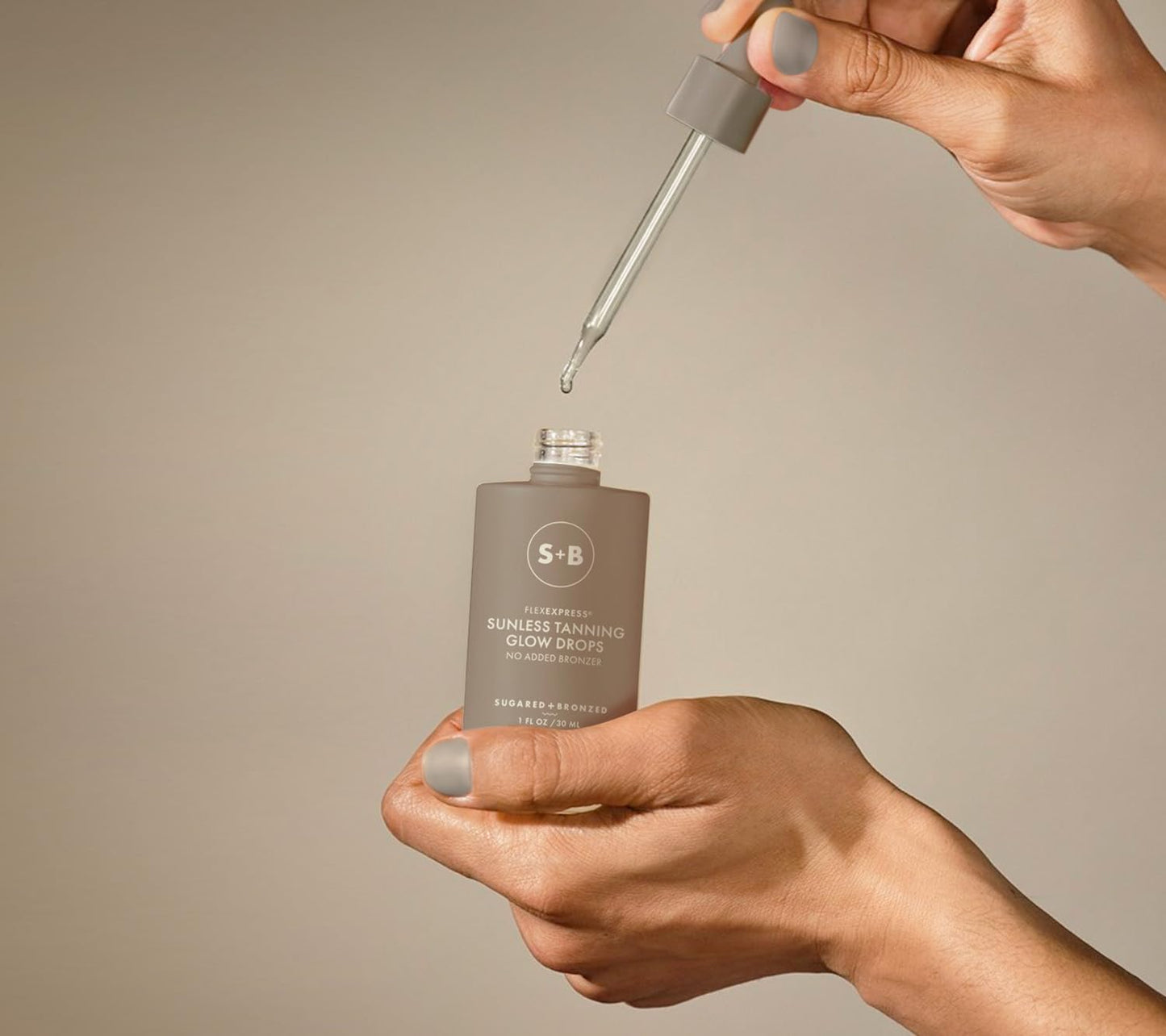 SUGARED + BRONZED Sunless Tanning Glow Drops – Customizable Self-Tanner for Face & Body, Natural Glow, Clean Formula, Streak-Free, Lightweight, Travel-Friendly, Suits All Skin Types (1 Fl Oz)