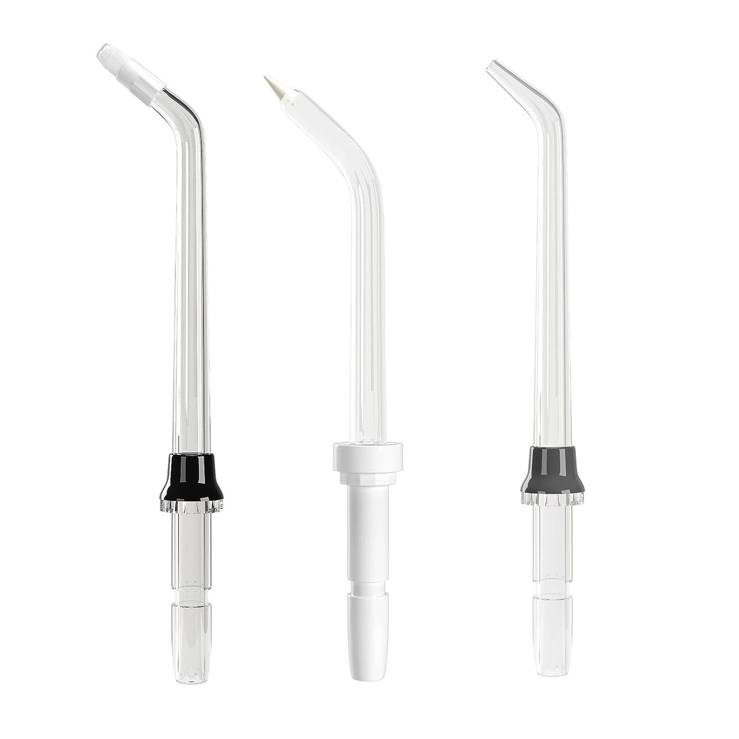 BURST Electric Water Flosser Replacement Tips (Combo/3 Pack) | for Fresh Breath & Healthy Gums | Plaque Removal Between Teeth, Braces & Dental Work