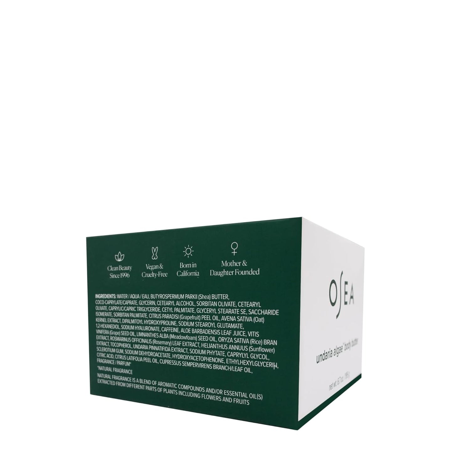 OSEA Undaria Algae™ Body Butter 6.7 oz - For Dry Skin - Ultra Hydrating Whipped Shea Butter + Ceramides - Vegan Skincare & Clean Bodycare - Thick Body Cream - For Extremely Dry Crepey Skin