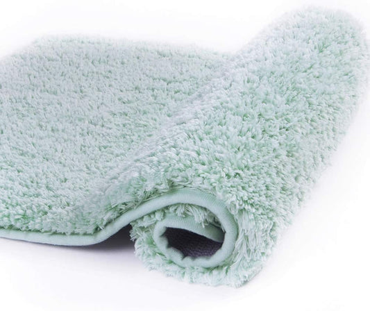 Walensee Large Bathroom Rug (24 x 36, Aqua) Extra Soft and Absorbent Shaggy Bath Mat Machine Washable Microfiber Non Slip Luxury Floor Mat
