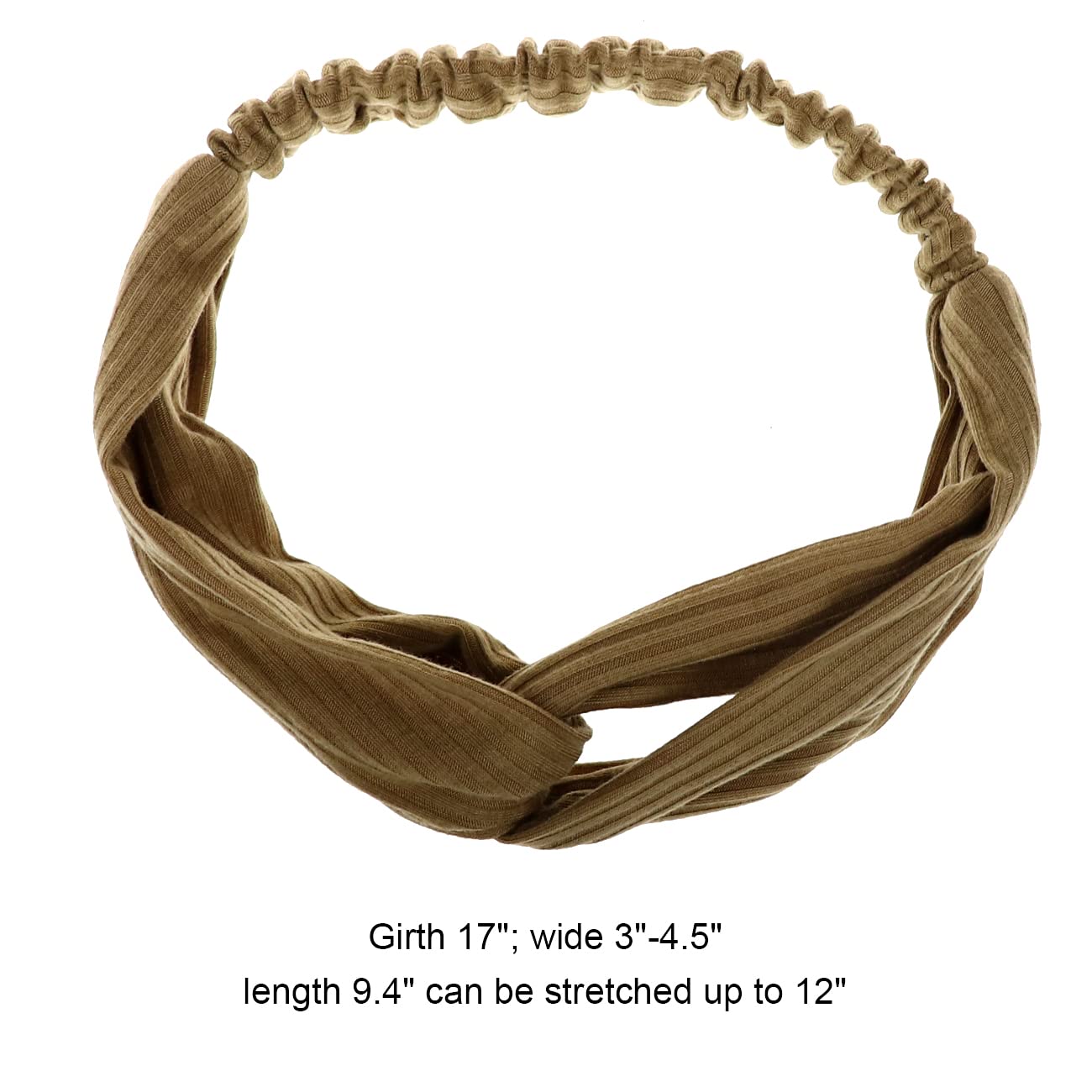 DRESHOW 10 Pack Boho Headbands for Women Girls Criss Cross Elastic Hair Band Twisted Head Wrap Floral Hair Accessories