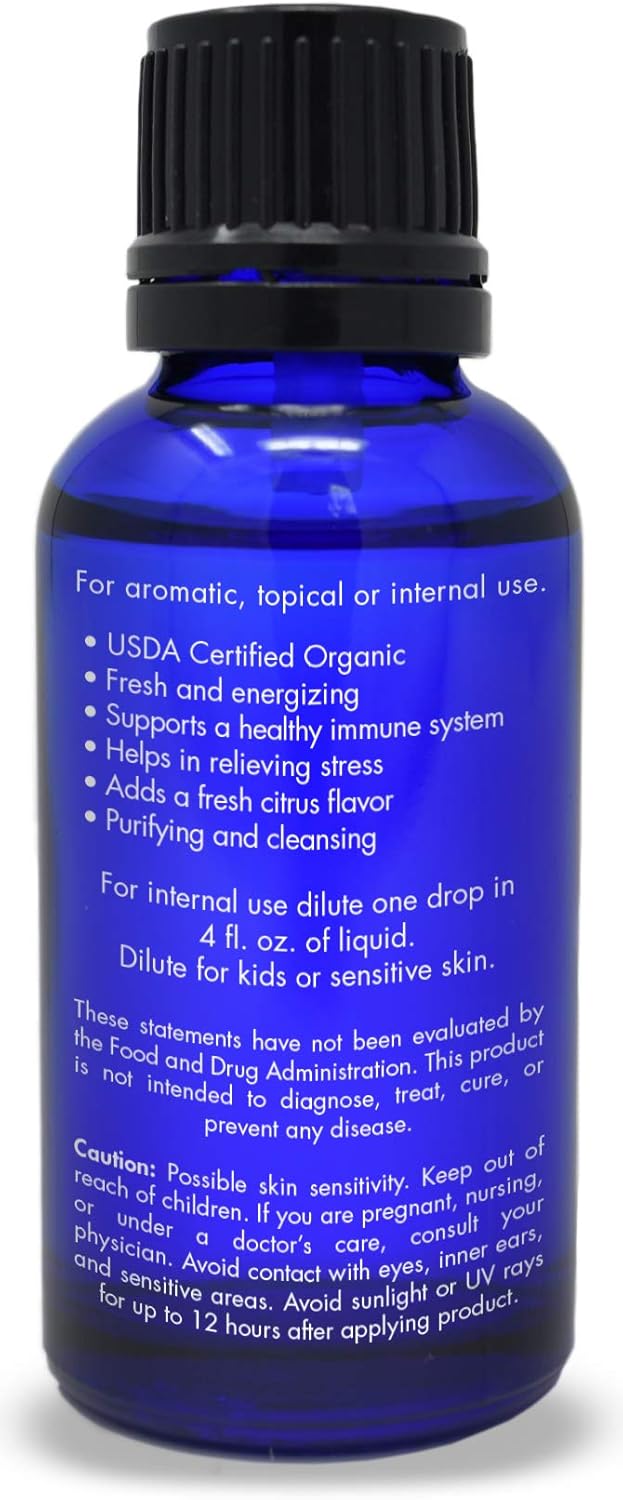 Organic, Lime Essential Oil, Food Grade, for Cooking – 100% Pure, Lime Oil, by Zongle Therapeutics, 1 OZ