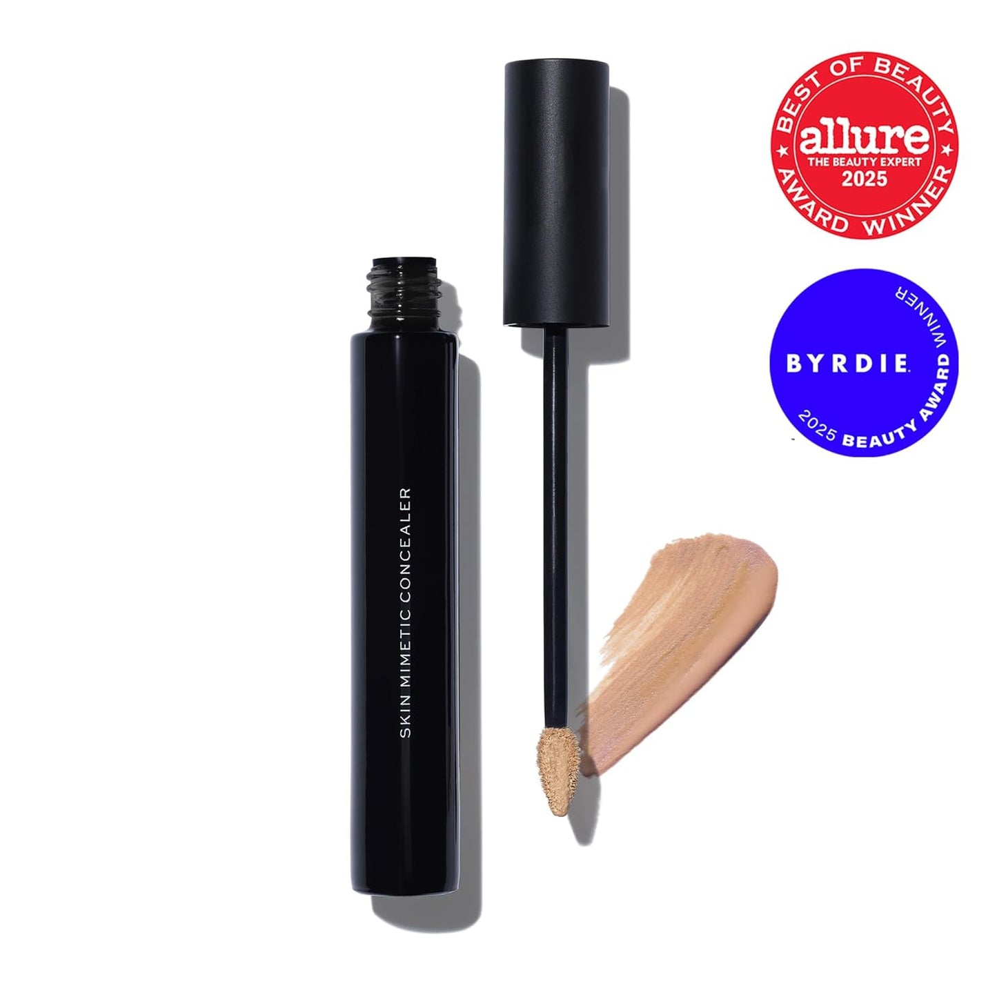 MAKE Beauty Skin Mimetic Concealer Buildable Medium Coverage Hydrating Concealer for Dark Circles Spot Concealing Brightening Crease-Free, Including Mature Skin. Radiant Finish. 06 Medium Olive