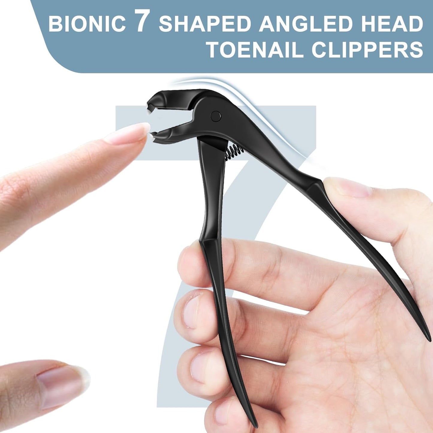 2025 Long Handle Toenail Clippers for Seniors, Angled Head Very Sharp Nail Clippers with Wide Opening for Men Wome, Toenail Clipper with Catcher for Thick Toenails and Fingernails