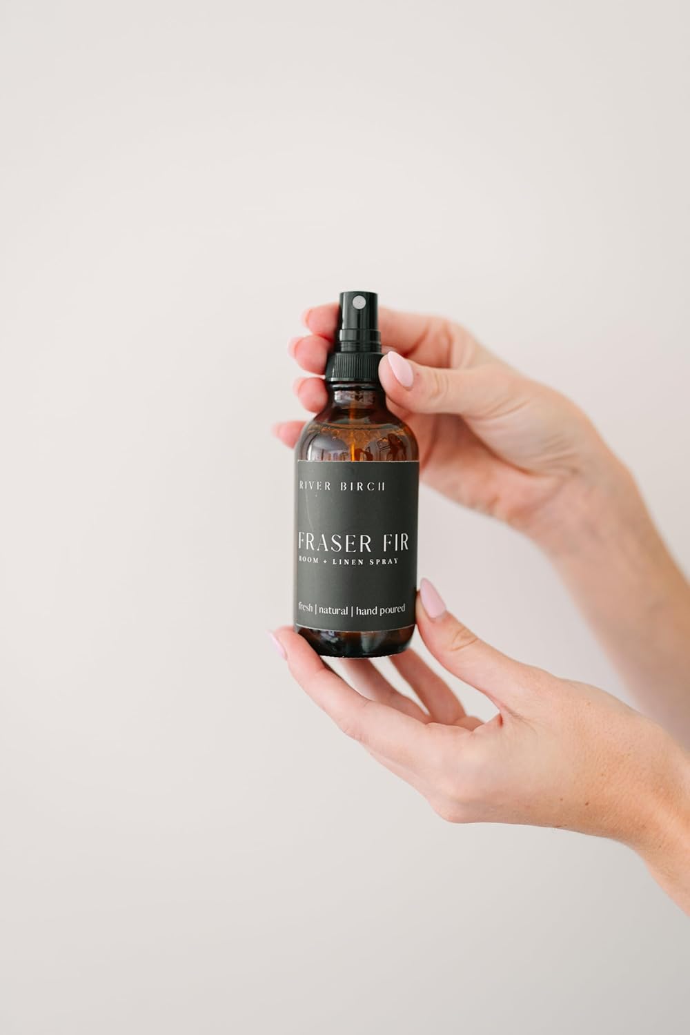 River Birch Fraser Fir Scented Linen and Room Spray | Home Fragrance | 4 oz Glass Amber Bottle | Luxury Signature Scent | Handmade in Texas