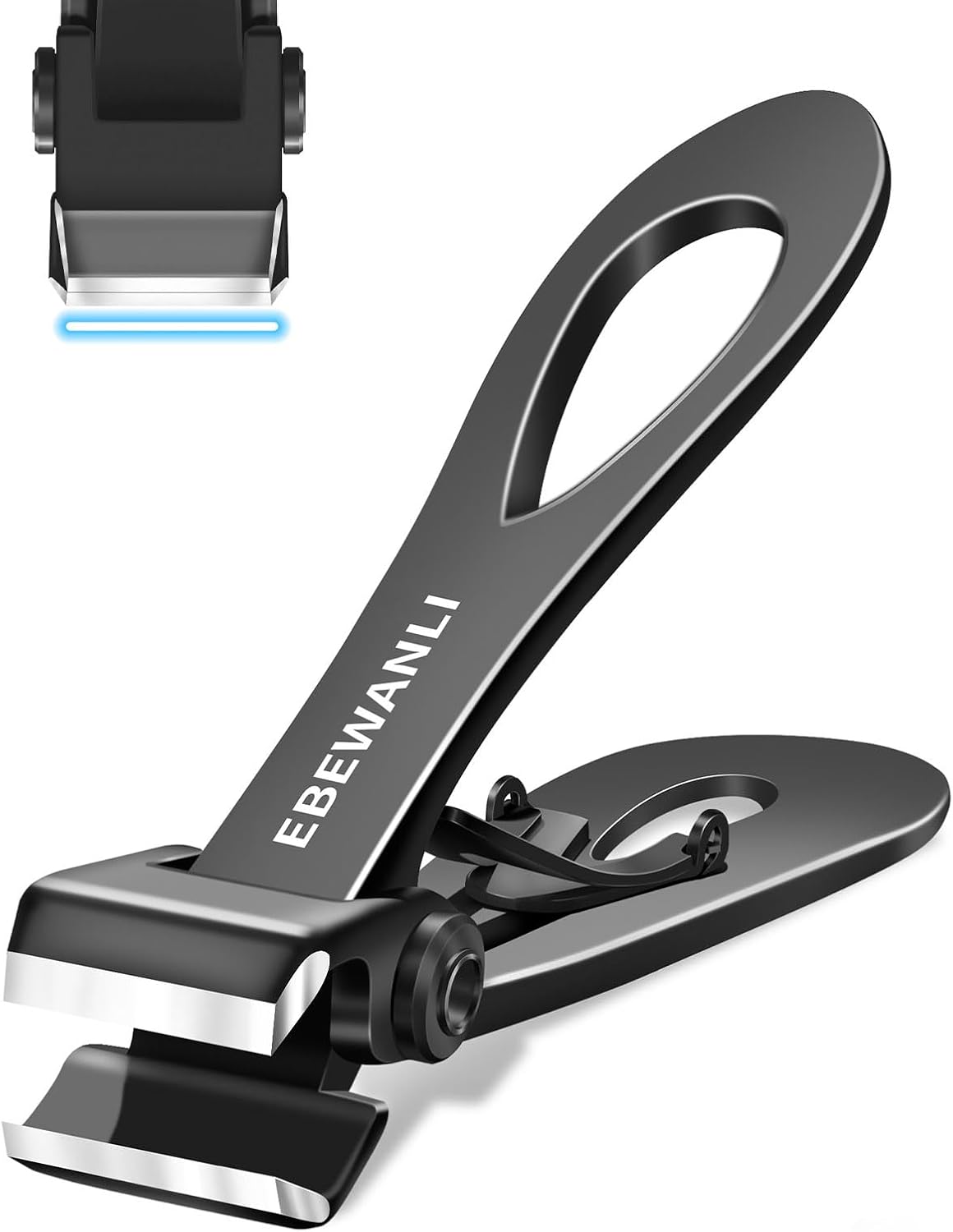 Straight Nail Clipper, 17mm Wide Jaw Opening Toe Nail Clippers, Extra Large Toenail Clippers for Thick Toenails, Heavy Duty Toenail Clippers for Seniors, Men, Women