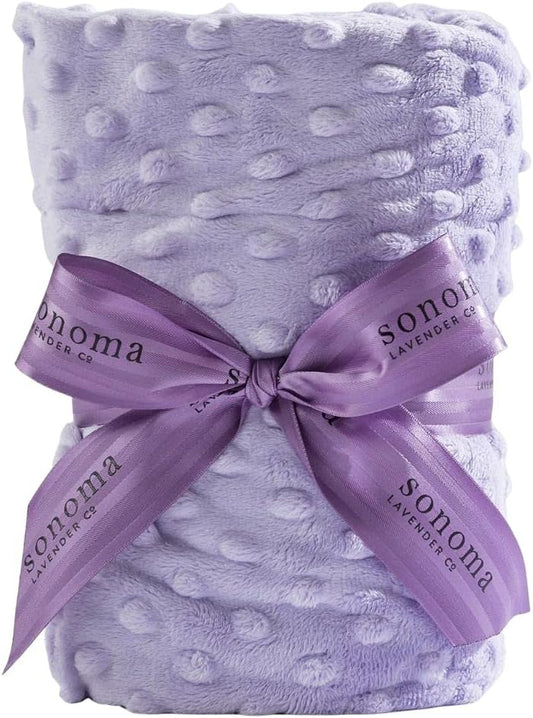 Sonoma Lavender Spa Heat Wrap for Neck, Shoulders and Lower Back, Microwaveable Lavender Aromatherapy Heating Pad, Removable and Washable Covers, Stress and Pain Relief (9" x 26", Lilac Dot)
