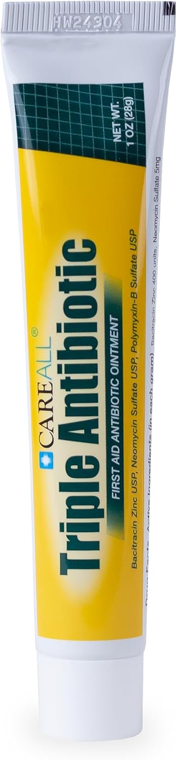 CareAll Triple Antibiotic Ointment 1.0 oz, First Aid Ointment for Minor Scrapes, Cuts, and Burns to Help Guard Against Infection, Compare to The Active Ingredients of Leading Brand (Pack of 1 Tube)