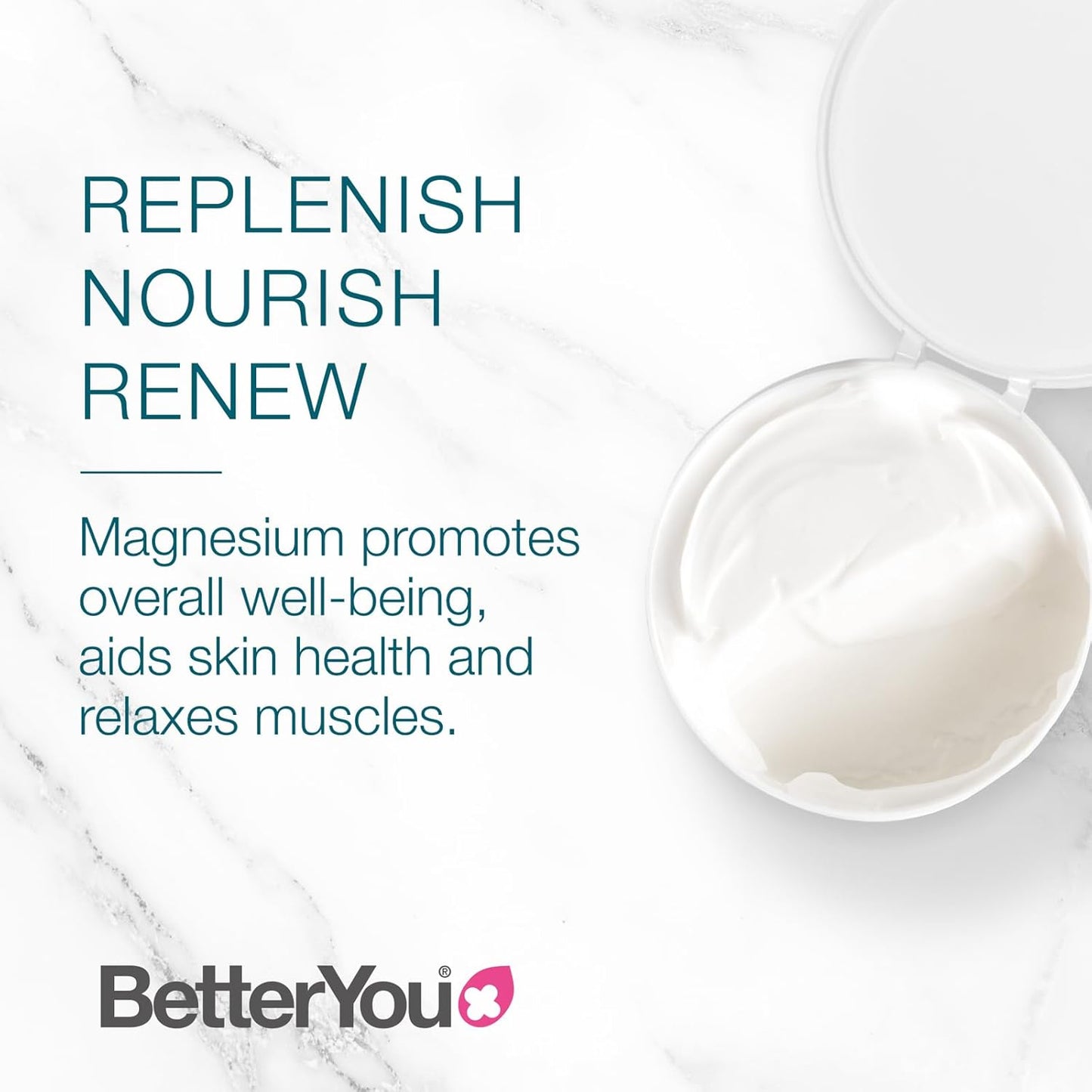 BetterYou Magnesium Body Butter - Dry Skin Moisturizer - Leaves Skin Smooth And Soft - With Shea Butter, Magnesium Chloride And Zinc - 6.76 oz