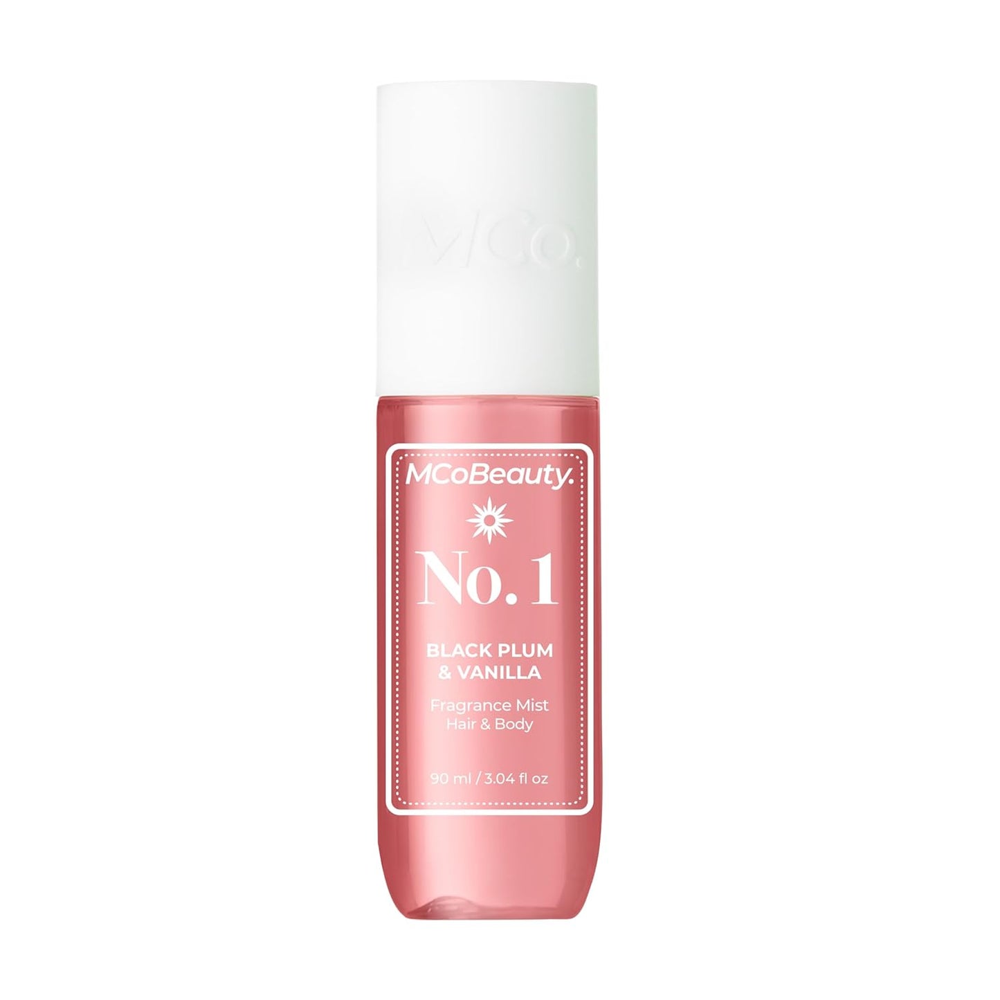 MCoBeauty - Fragrance Mist No.1 - Light Body and Hair Spray with Plum, Vanilla and Musk - Gifts for Women, Cute Stuff, Feminine Spray, Self Care Gifts for Women - 90ml Bottle