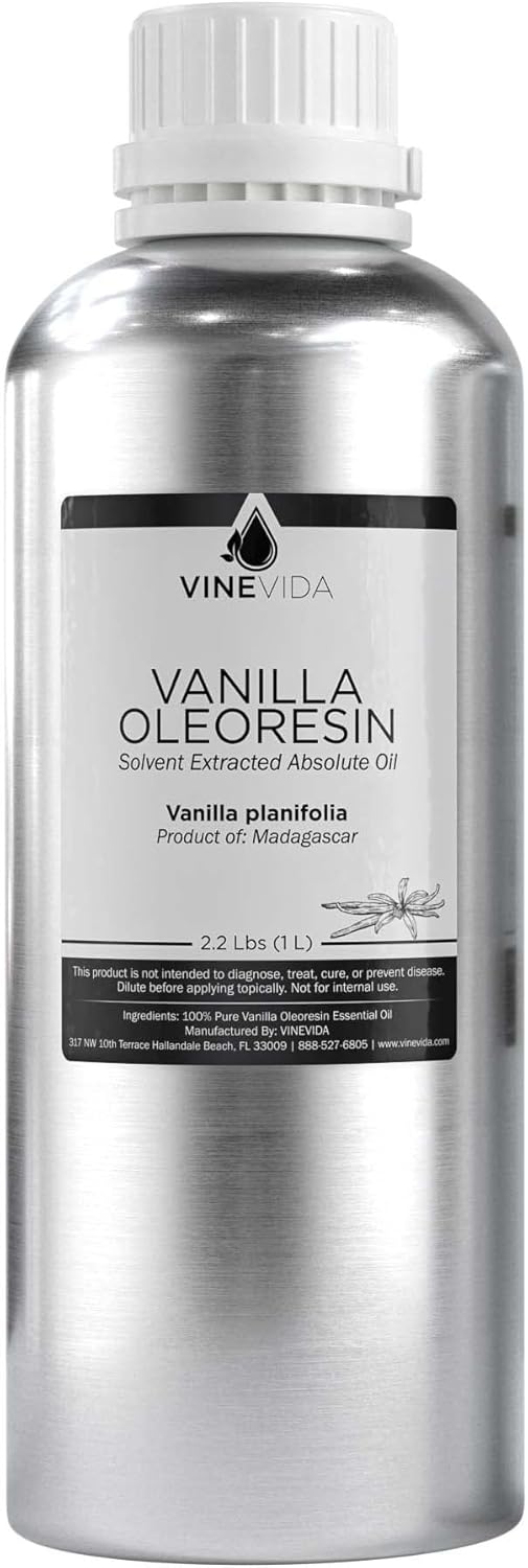 VINEVIDA Vanilla Oleoresin Essential Oil 32 oz - Pure, Undiluted Vanilla Oil for DIY Candle Scents and Soap Making - Vegan, Free of Harsh Chemicals