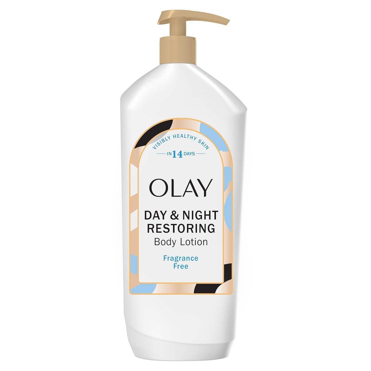 Olay Body Lotion for Women, Day & Night Restoring, 24hr Moisturizing & Deep Hydration, Absorbs Instantly, Penetrating Vitamin B3 Complex, For All Skin Types, Fragrance Free, 18 fl oz