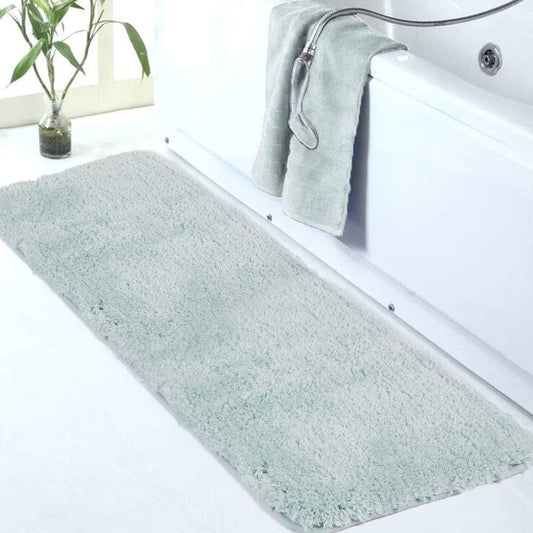 Walensee Large Bathroom Rug (24 x 60, Aqua) Extra Soft and Absorbent Shaggy Bath Mat Machine Washable Microfiber Non Slip Rubber Back