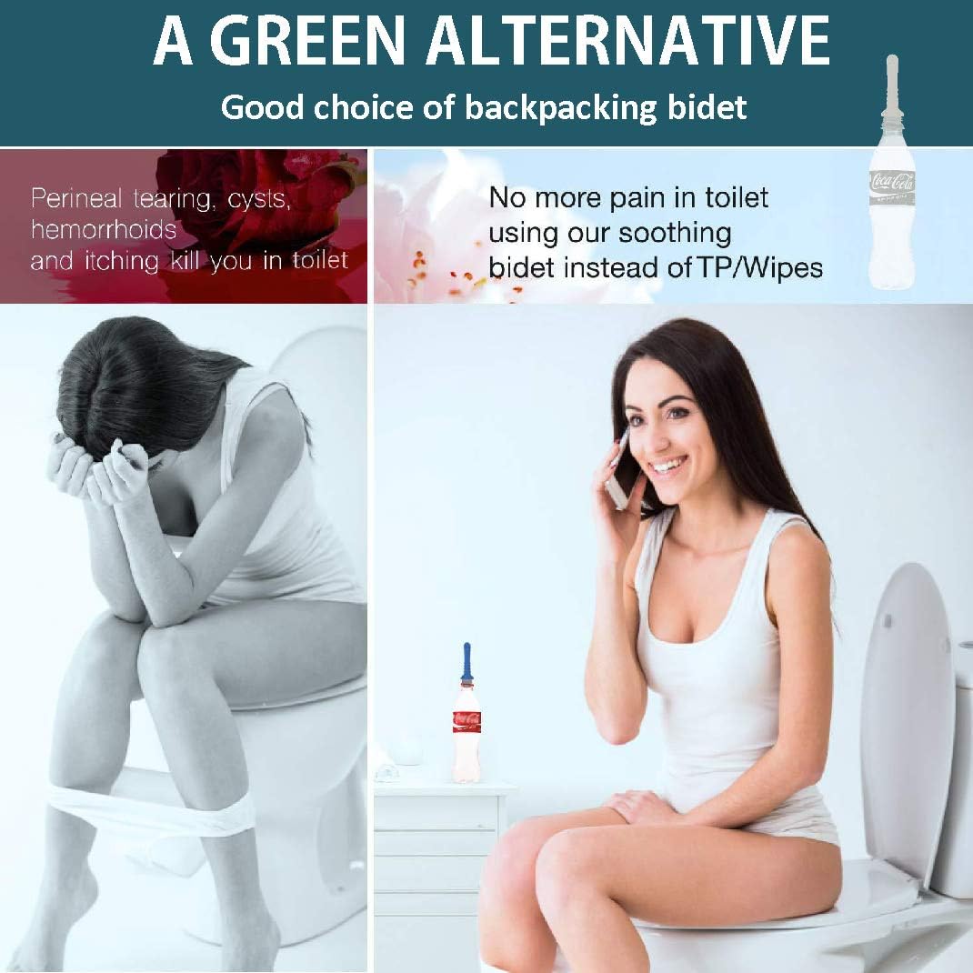 3PCS-Pack Portable Bidet for Toilet, Travel Bidet-Handheld Shattaf Bidet for Postpartum, Newborn, Baby, Anus, Personal Hygiene, Cleaning, Washing, Outdoor, Camping, Driver, Childbirth Cleaner