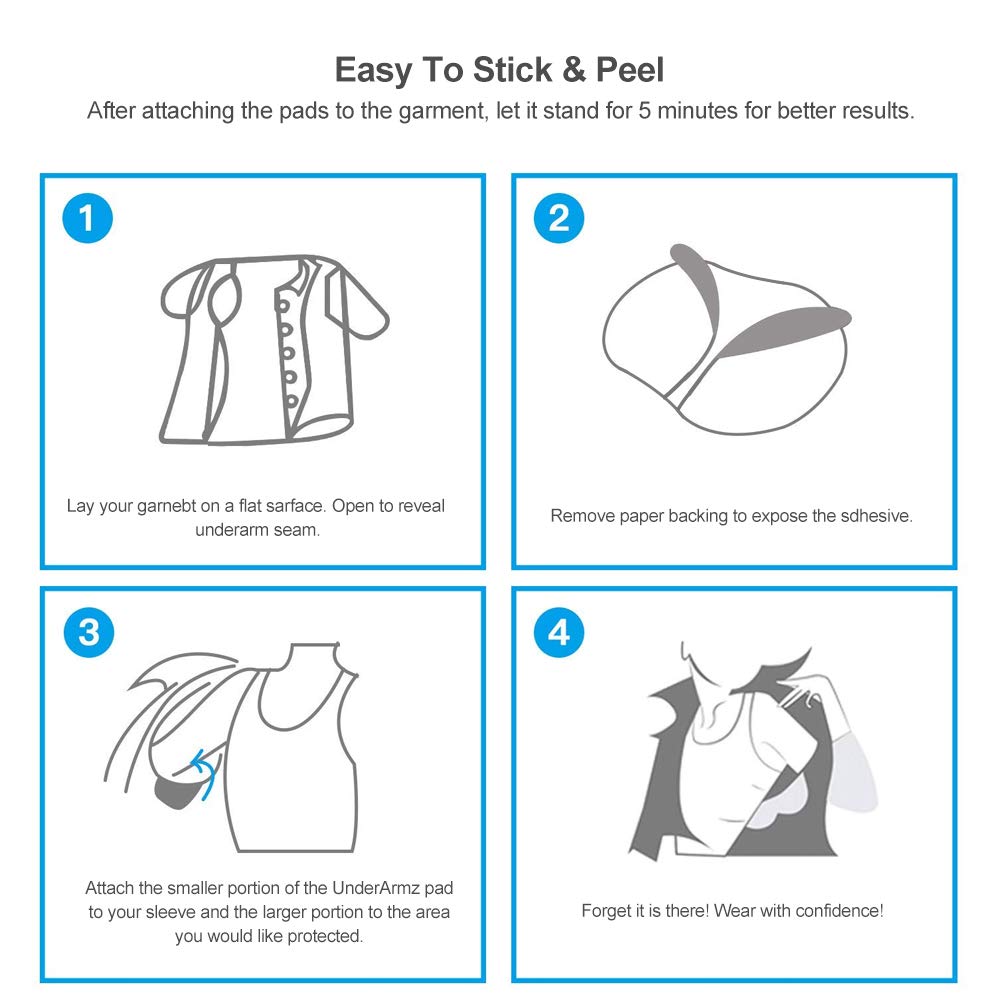 Extra Large Underarm Sweat Pads for Women and Men [80 PCS], CANAGROW Armpit Sweat Pads Comfortable Unflavored, Non Visible, Extra Adhesive, Disposable Armpit Protection