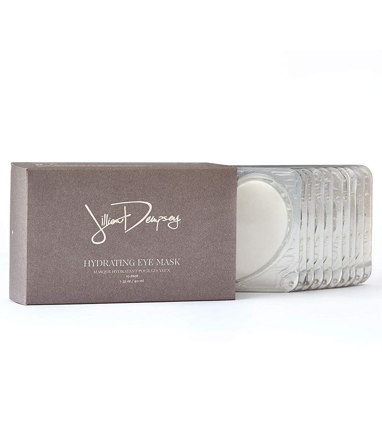 Jillian Dempsey Eye Masks: 100% Natural Under Eye Mask to Hydrate, Sooth, Plump, and Minimize Fine Lines and Wrinkles I Pack of 10