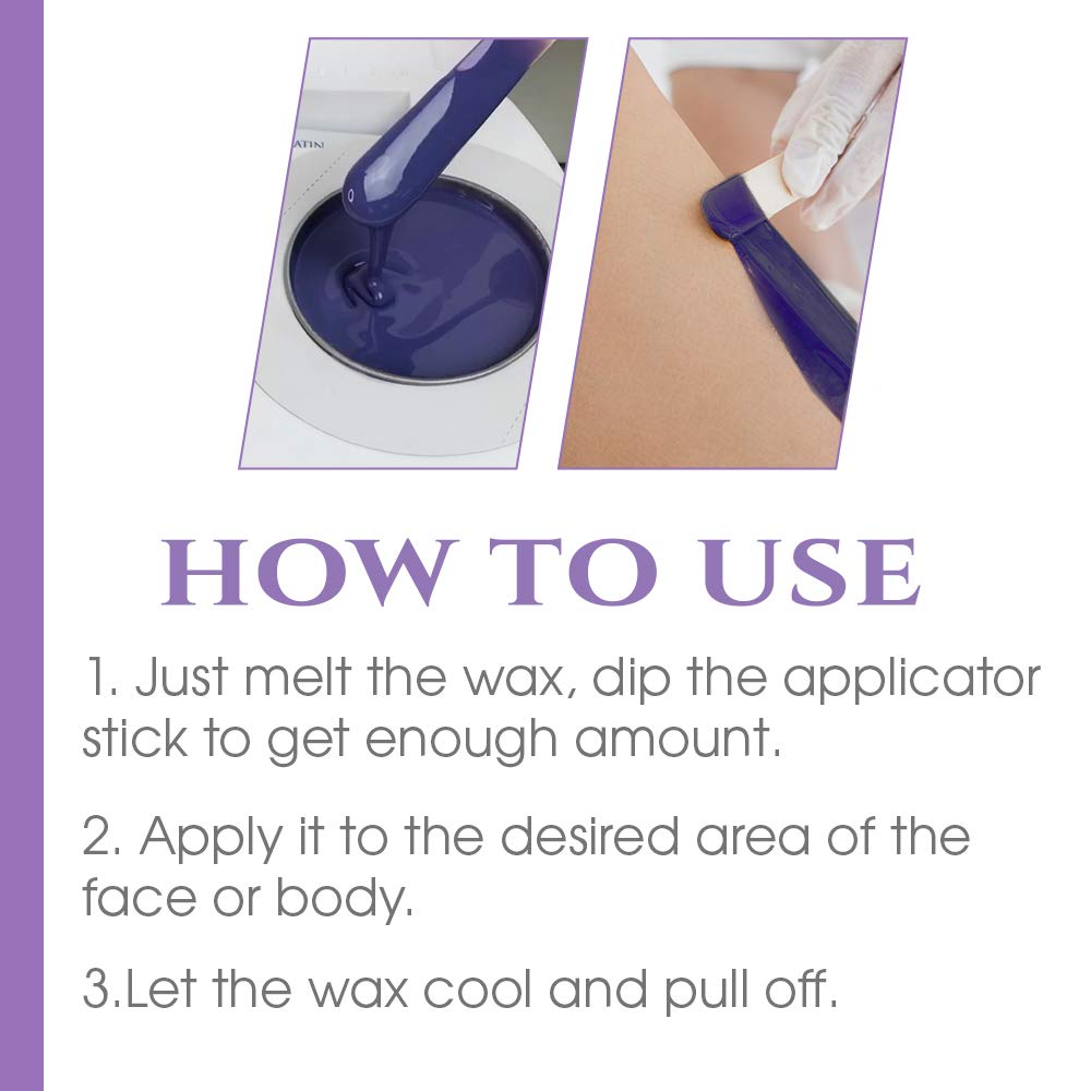 Satin Smooth Large Wax Sticks for Hair Removal – Wax Applicator Sticks, Wooden Waxing Stick Spatulas For Arms, Legs, & Body Hair Waxing, 100 ct, 2 Pack