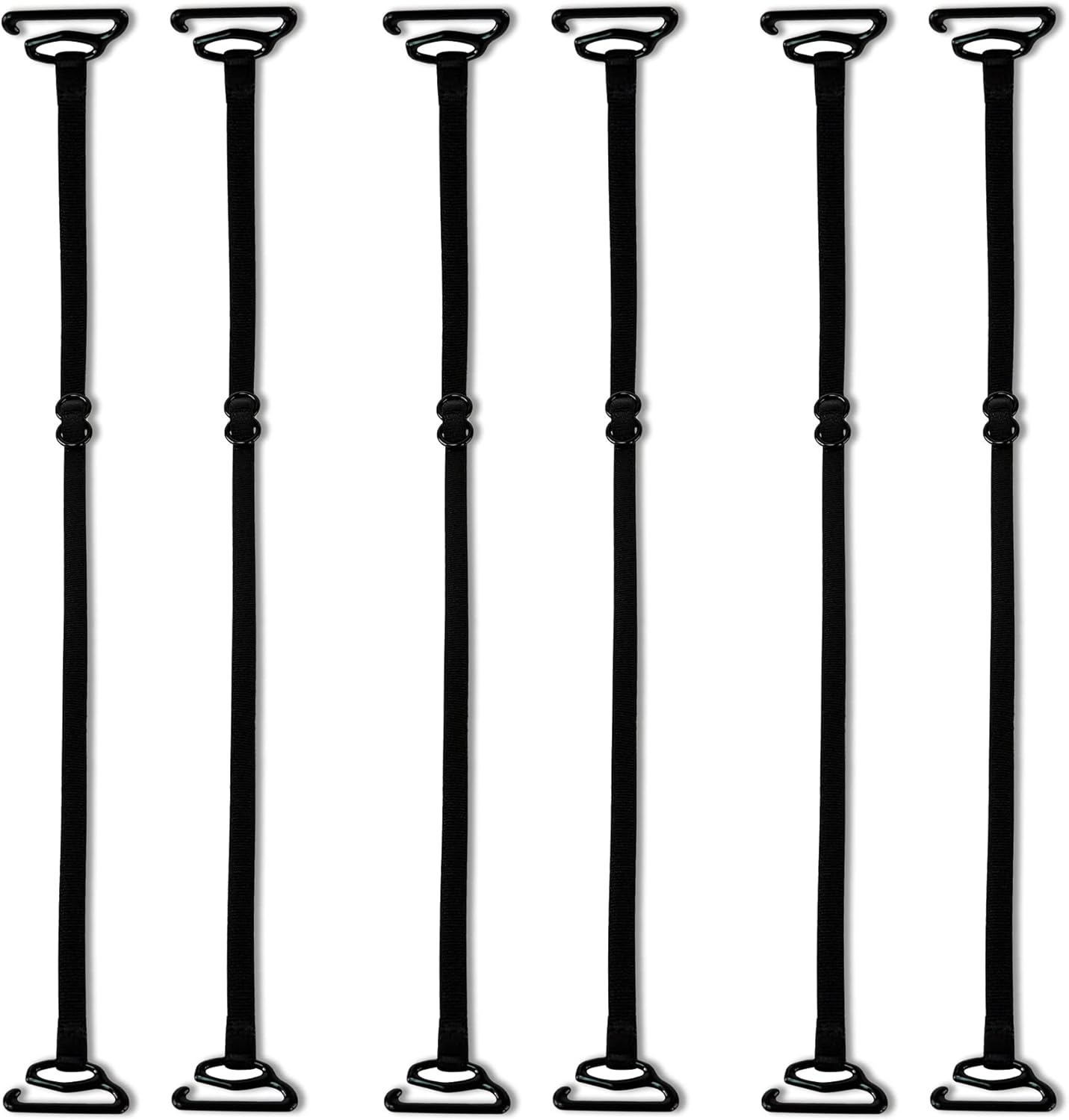 Magicmode 3 Pairs Bra Strap Replacement Elastic Adjustable Removable Multi Color