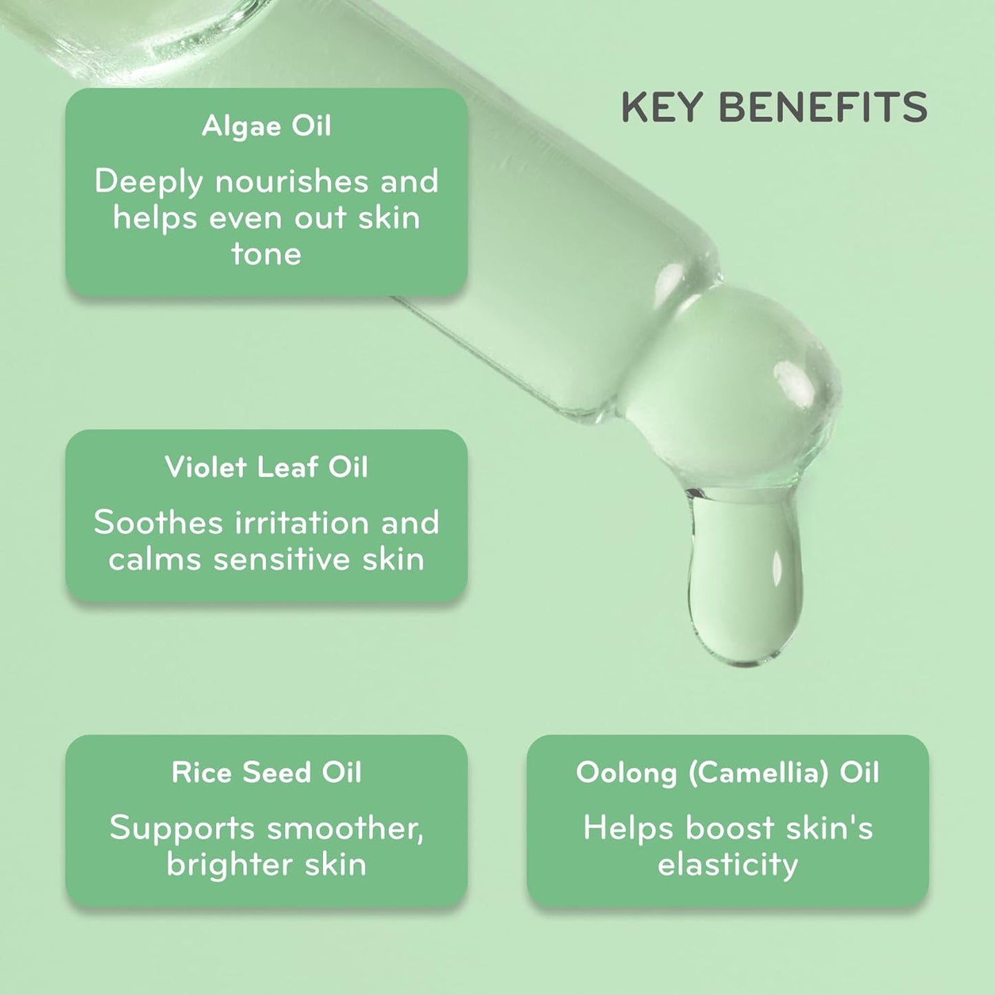 pürlisse Glow Revival Hydrating Face Oil for Women & Men - Enriched with Violet Leaf & Algae Oil for an Even Complexion - Soothing Oolong Extract Helps Boost Elasticity & Calm Irritation (1 Fl oz)