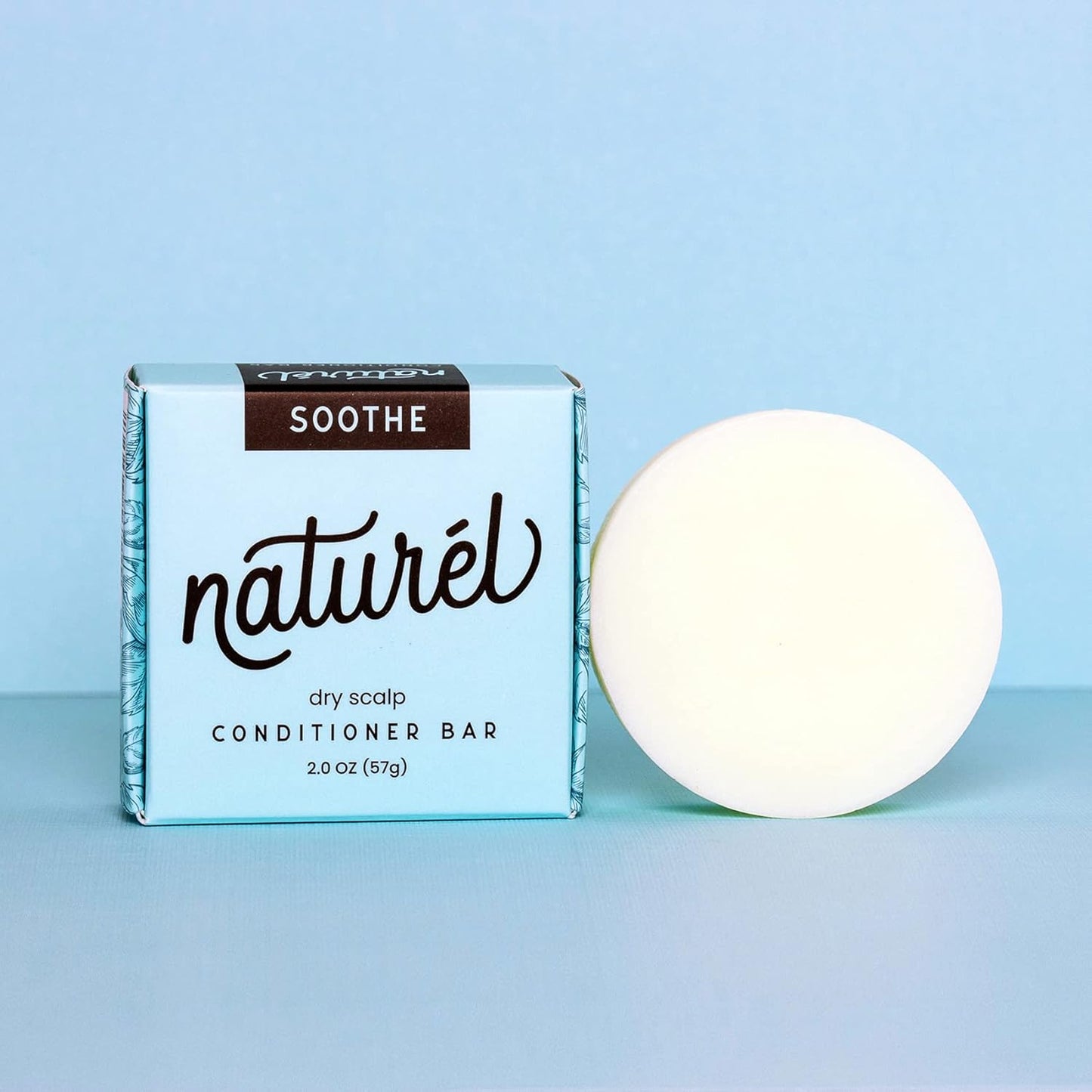 Naturel Soothe Dandruff Conditioner Bar, Conditioner for Dry Scalp or Dandruff, Vegan, Zero Waste, Cruelty Free, Made in USA