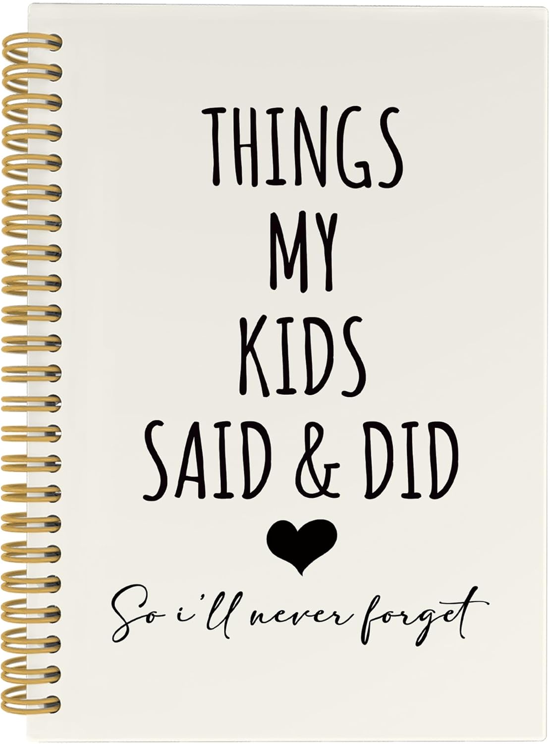 CUANFDDSF Parents Gifts Notebook, Mom and Dad Parents Gifts Journal Notebooks for Note Taking,Writing Pads，Things My Kids Say and Did Hardcover Spiral Notebook 5.5x8.3 Inch