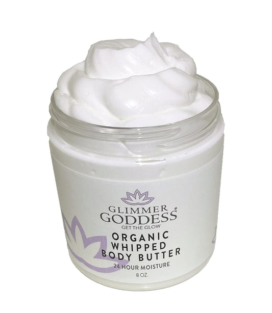 GLIMMER GODDESS Organic Whipped Body Butter (Coconut) 8 oz
